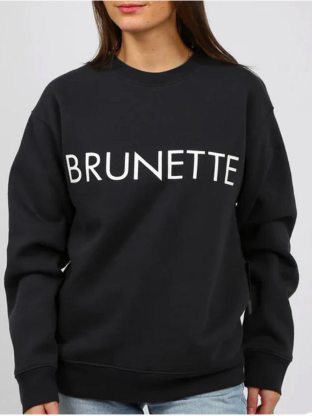 Brunette the Label Black Sweatshirt